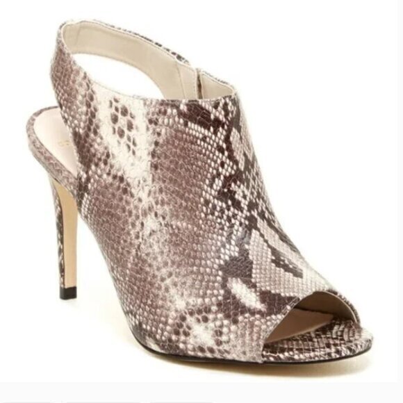 Cole Haan Shoes - Cole Haan Darcy Open Toe Snake Print Heels Size 8.5